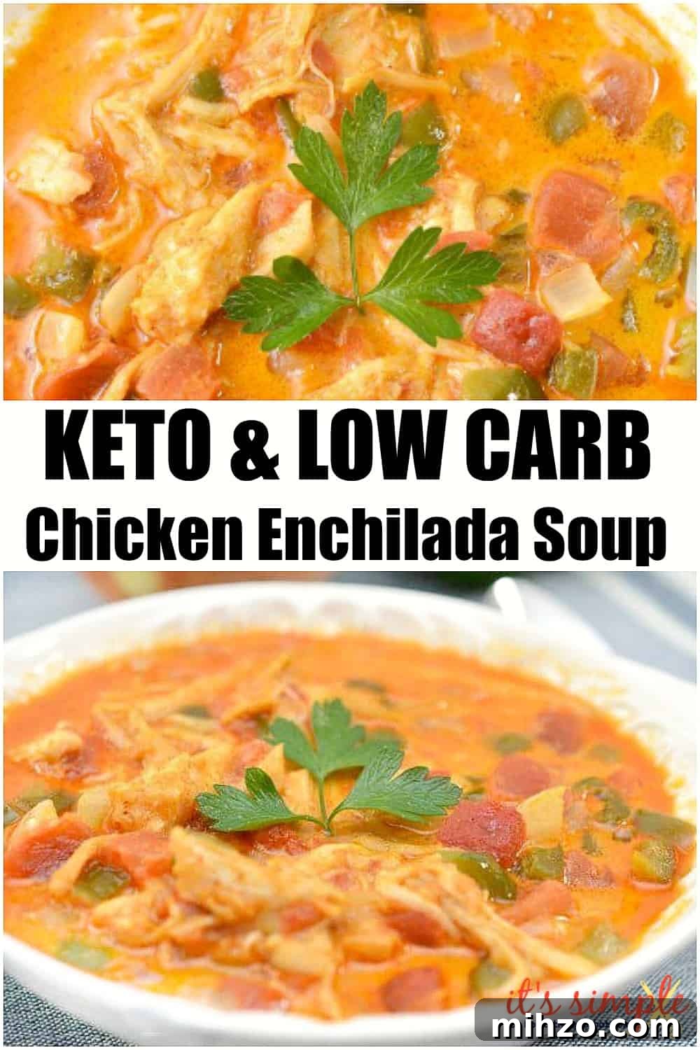 keto chicken enchilada soup
