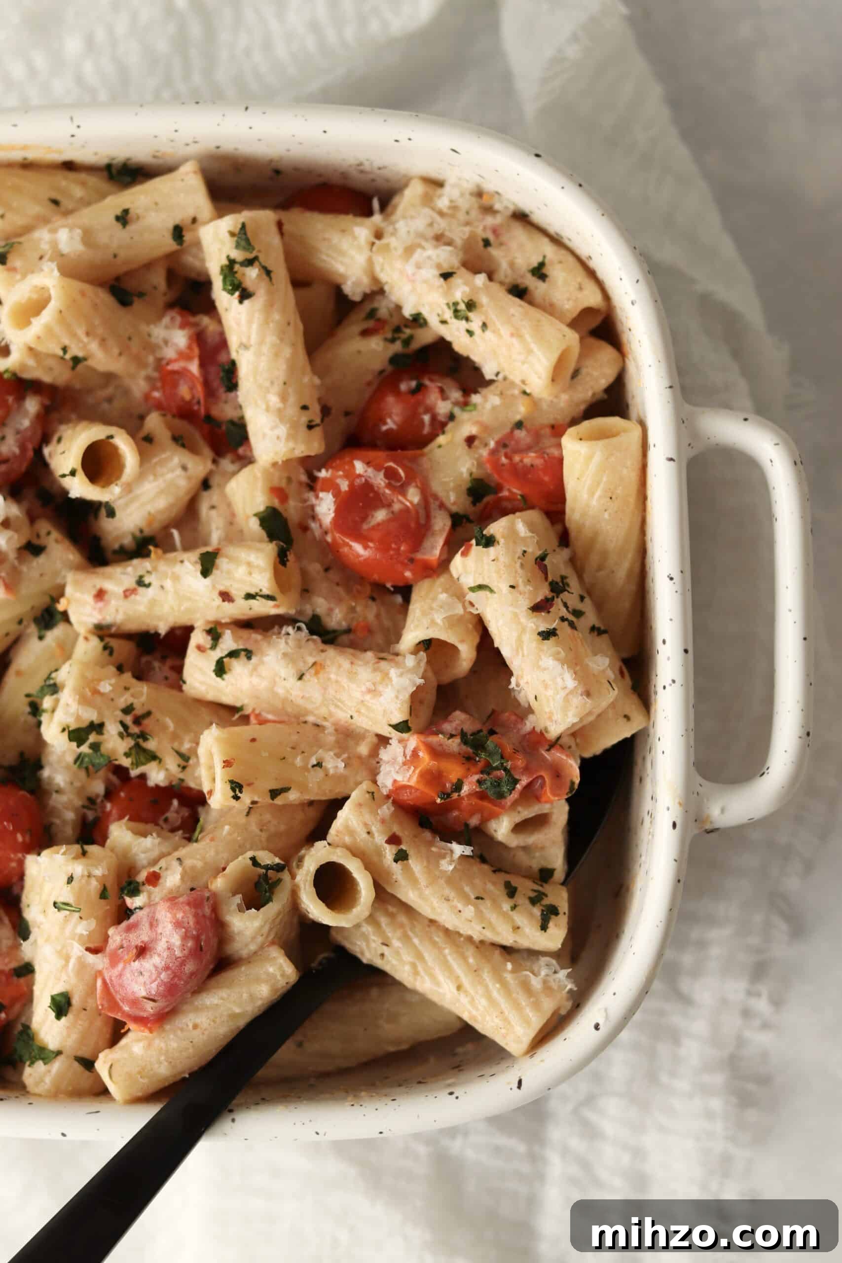 baked Boursin pasta with tomatoes
