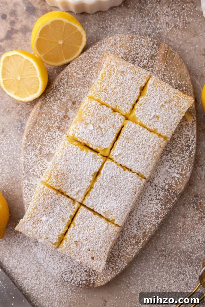 Small-Batch Lemon Bars Recipe: Perfect Citrus Dessert for Two 13 finished small batch lemon bars recipe cut into squares