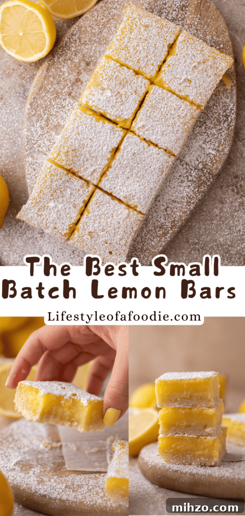 Small-Batch Lemon Bars Recipe: Perfect Citrus Dessert for Two 18 small batch lemon bars