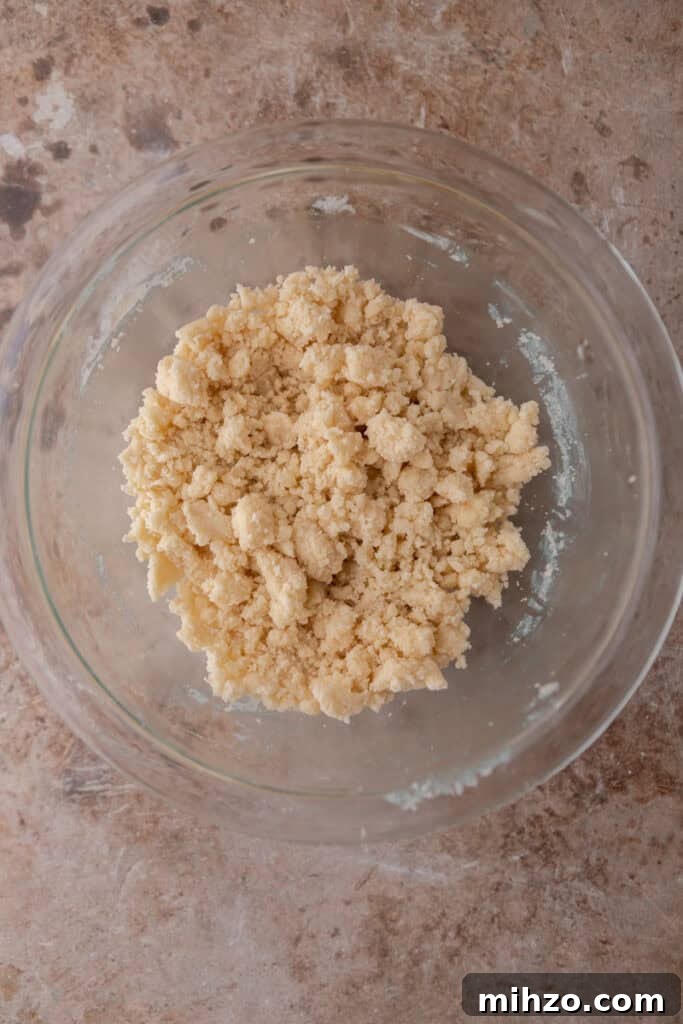 Small-Batch Lemon Bars Recipe: Perfect Citrus Dessert for Two 7 mixed crust ingredients in a bowl