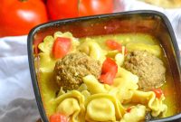 Curried Tortellini and Meatball Soup Recipe