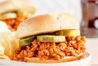 Ground Chicken Sloppy Joes with Tangy BBQ Sauce