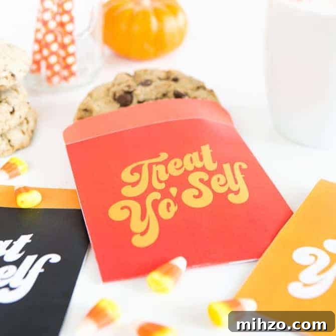 DIY Halloween Cookies: Draw Your Own Spooky Designs 12 Printable treat bag for cookies