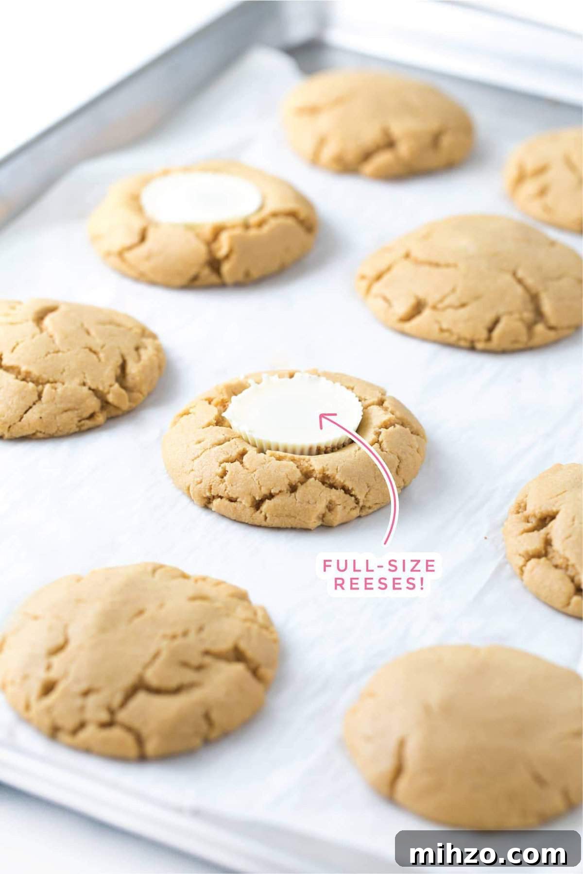 DIY Halloween Cookies: Draw Your Own Spooky Designs 6 Peanut butter cup pressed into warm cookie