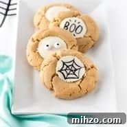 DIY Halloween Cookies: Draw Your Own Spooky Designs 9 White Chocolate Peanut Butter Cup Cookies