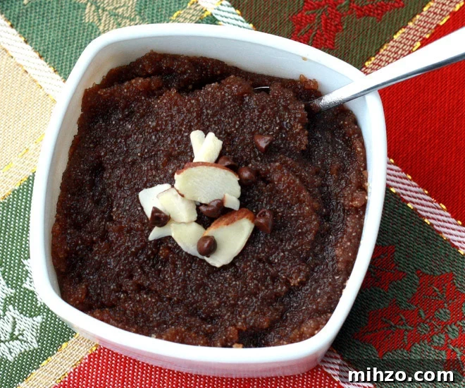 Sooji Chocolate Halwa: Decadent Semolina Chocolate Pudding 6 Sooji-Chocolate-Halwa-cwm