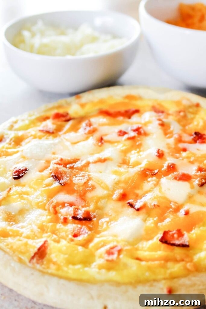  Walt Disney world breakfast pizza close up 