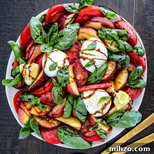 How to Dice an Apple for Perfect Salad Cubes 6 Fresh Peach Caprese Salad