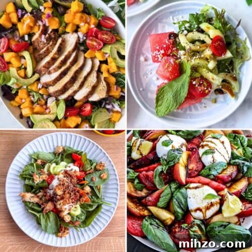 How to Dice an Apple for Perfect Salad Cubes 8 Easy summer salad recipes collage
