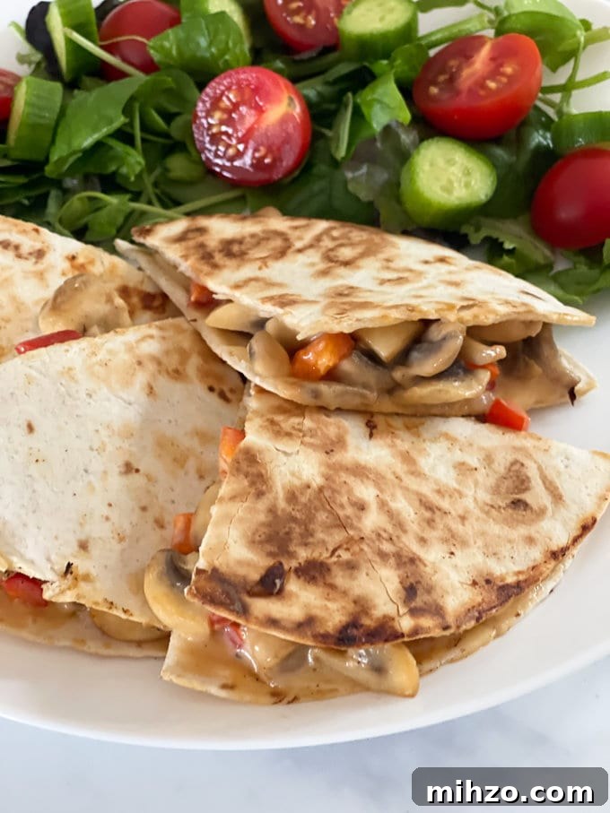 Cheesy Veggie Quesadillas with Roasted Peppers and Spinach 3 img 24080 2