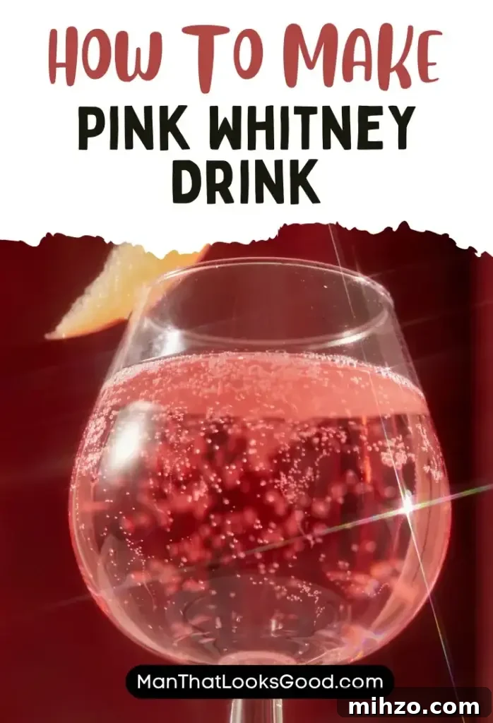 How to Make a Pink Whitney Cocktail at Home 5 Glass of Pink Whitney drink