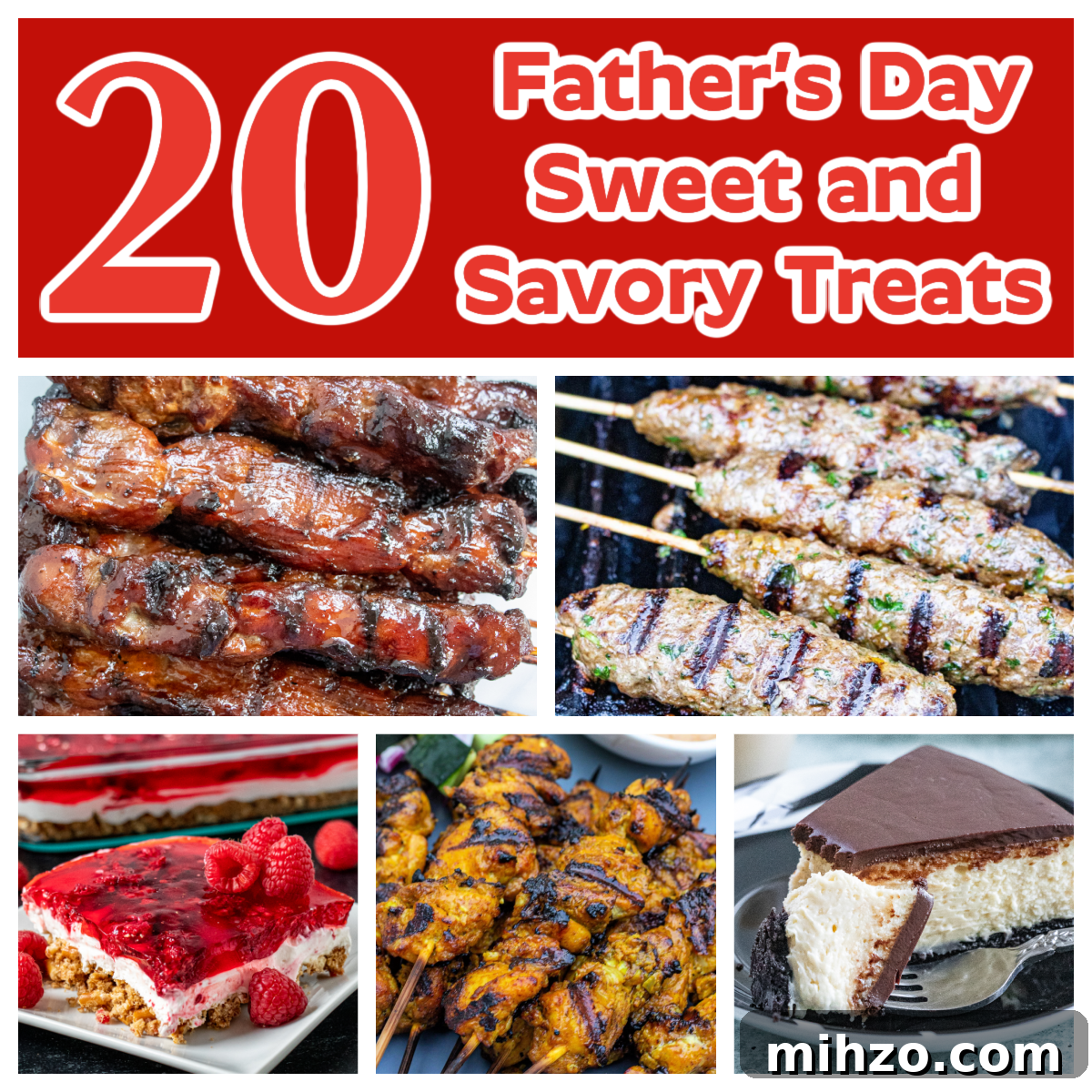 20 Sweet and Savory Father's Day Treats for Dad 2 Father's Day grilled dishes and desserts