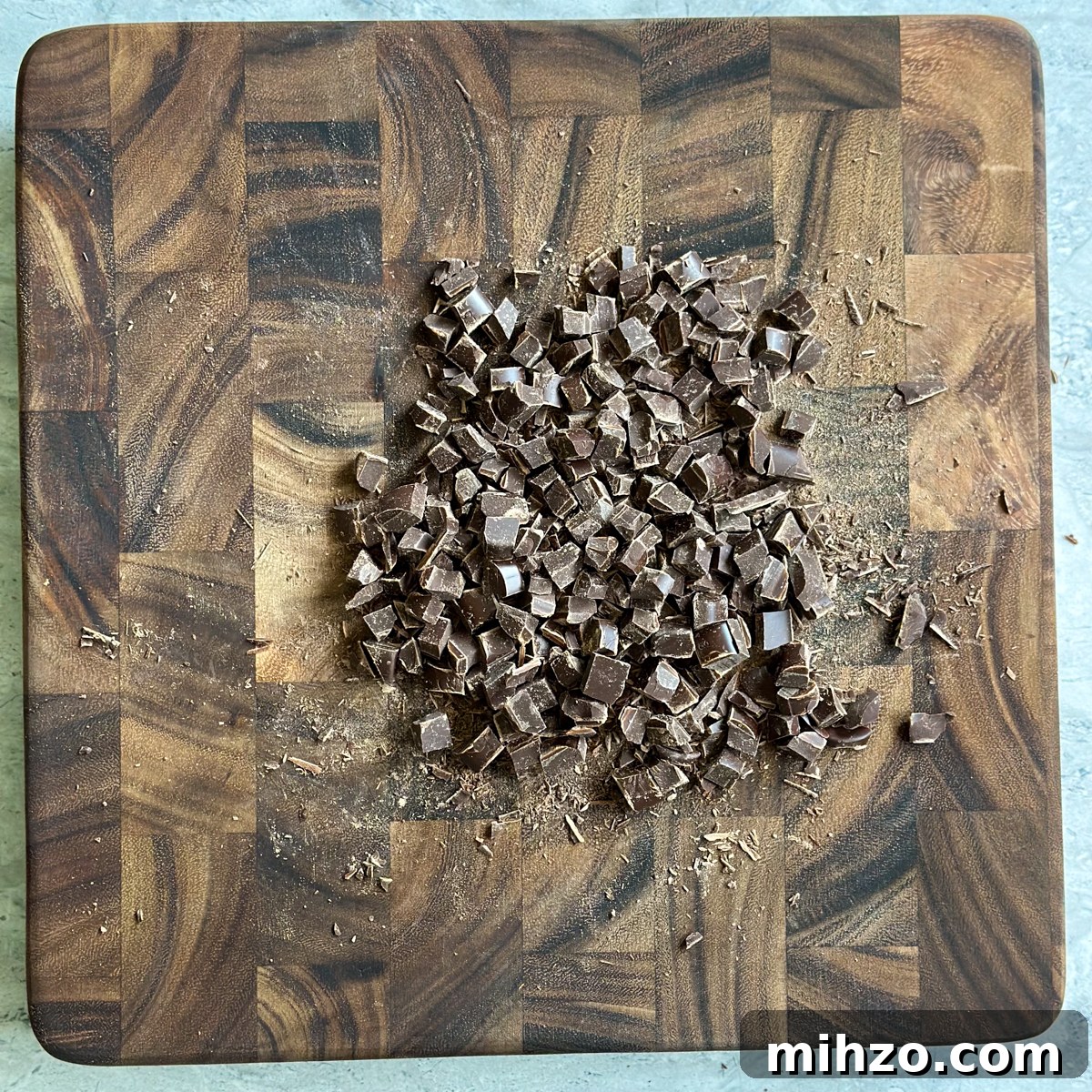 Chopped chocolate for cookies