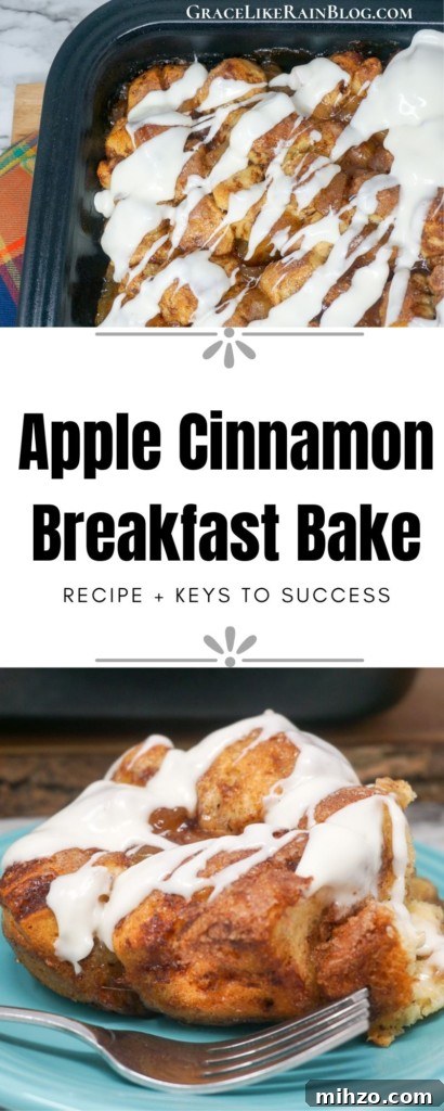 One-Bowl Apple Cinnamon Bake Recipe 7 Apple Cinnamon Breakfast Bake
