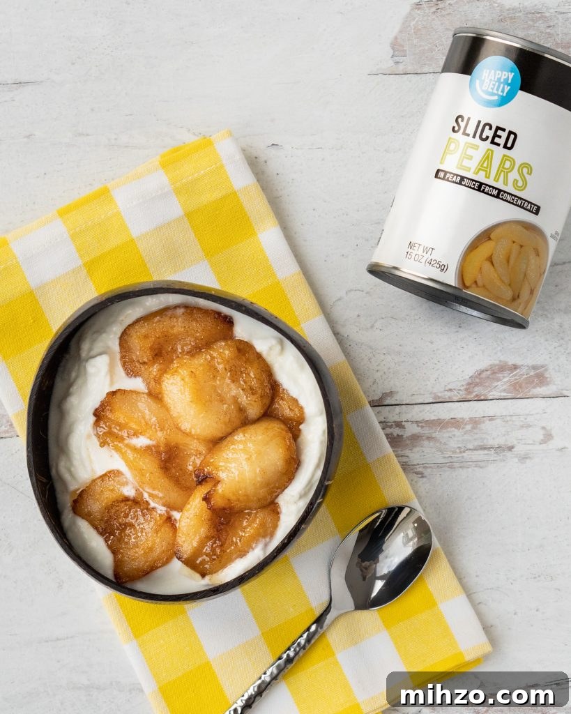 Cinnamon Air Fryer Pears from Canned Pears 3 img 4385 2