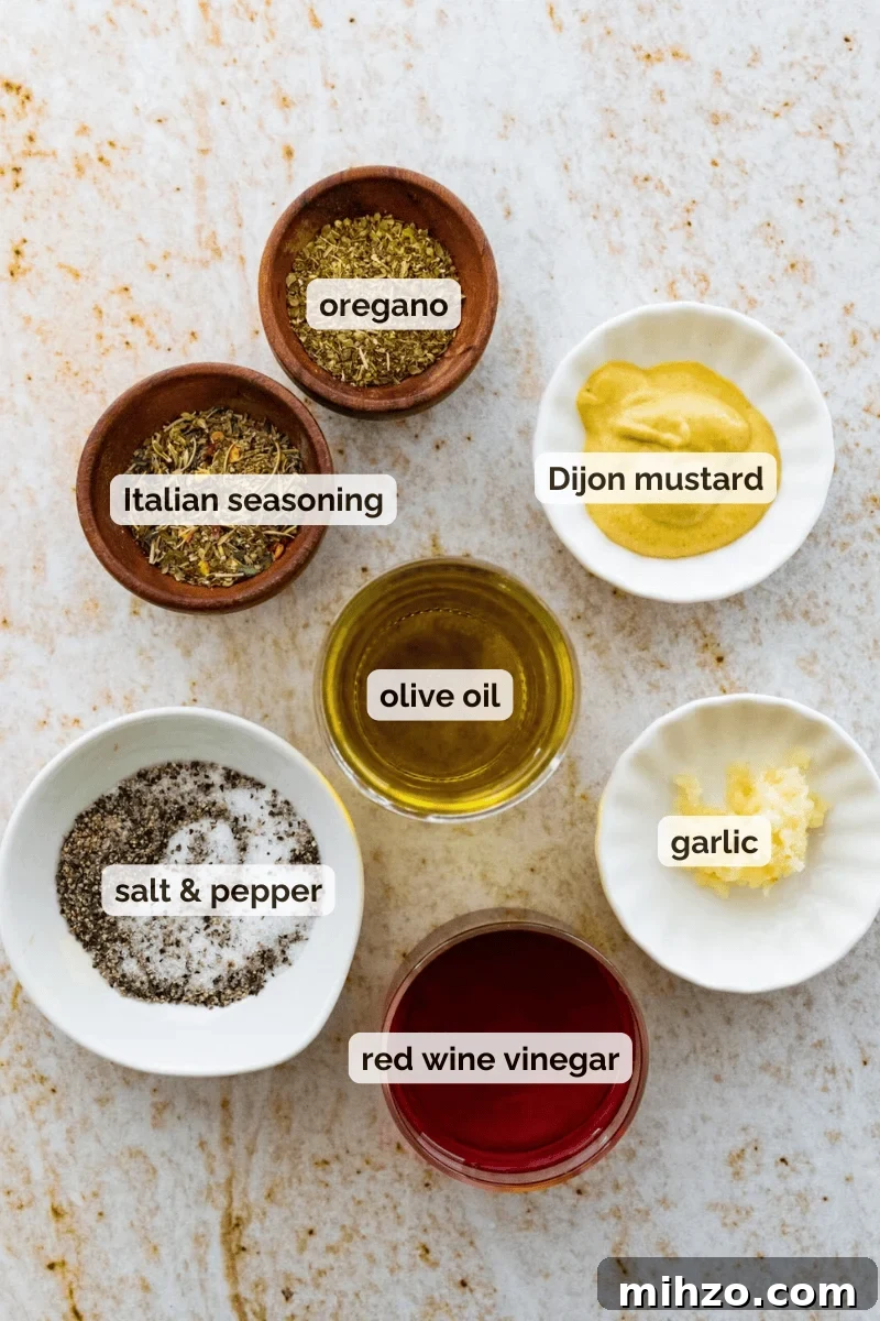 Italian Potato and Green Bean Salad Recipe 4 Recipe ingredients for homemade zest Italian dressing recipe.