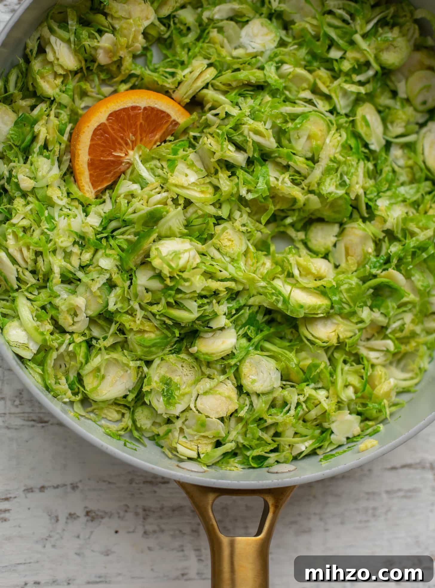 Citrus Brussels Sprouts Salad with Avocado & Pomegranate 4 shredded brussels sprouts with orange
