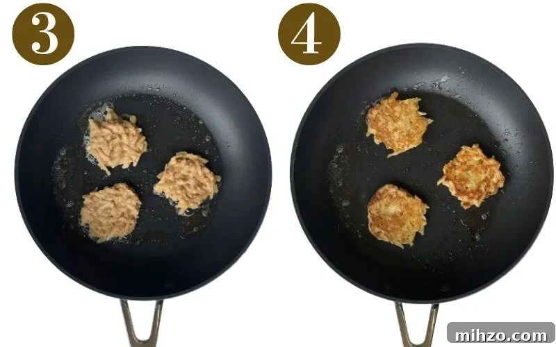 Steps to make apple fritters.